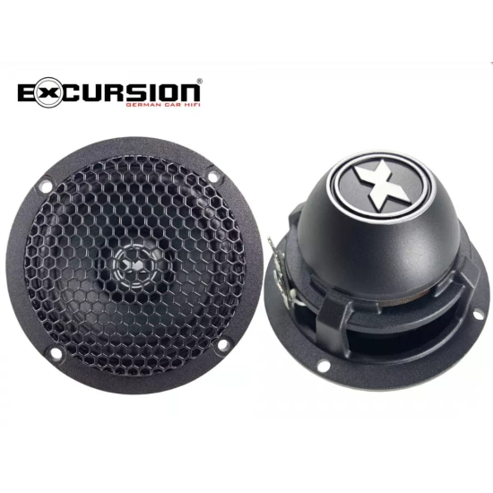 Excursion PX-3M   2 średniotonowe głośniki samochodowe (midrange) o średnicy 80/92mm - 3ohm, 60/150W, 87dB, 150-20000Hz, neodym, maskownice, głębokość